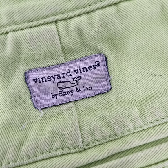 Vineyard Vines Mens Green Cotton Twill Classic Fit Chino Shorts Size 30 - Picture 5 of 6